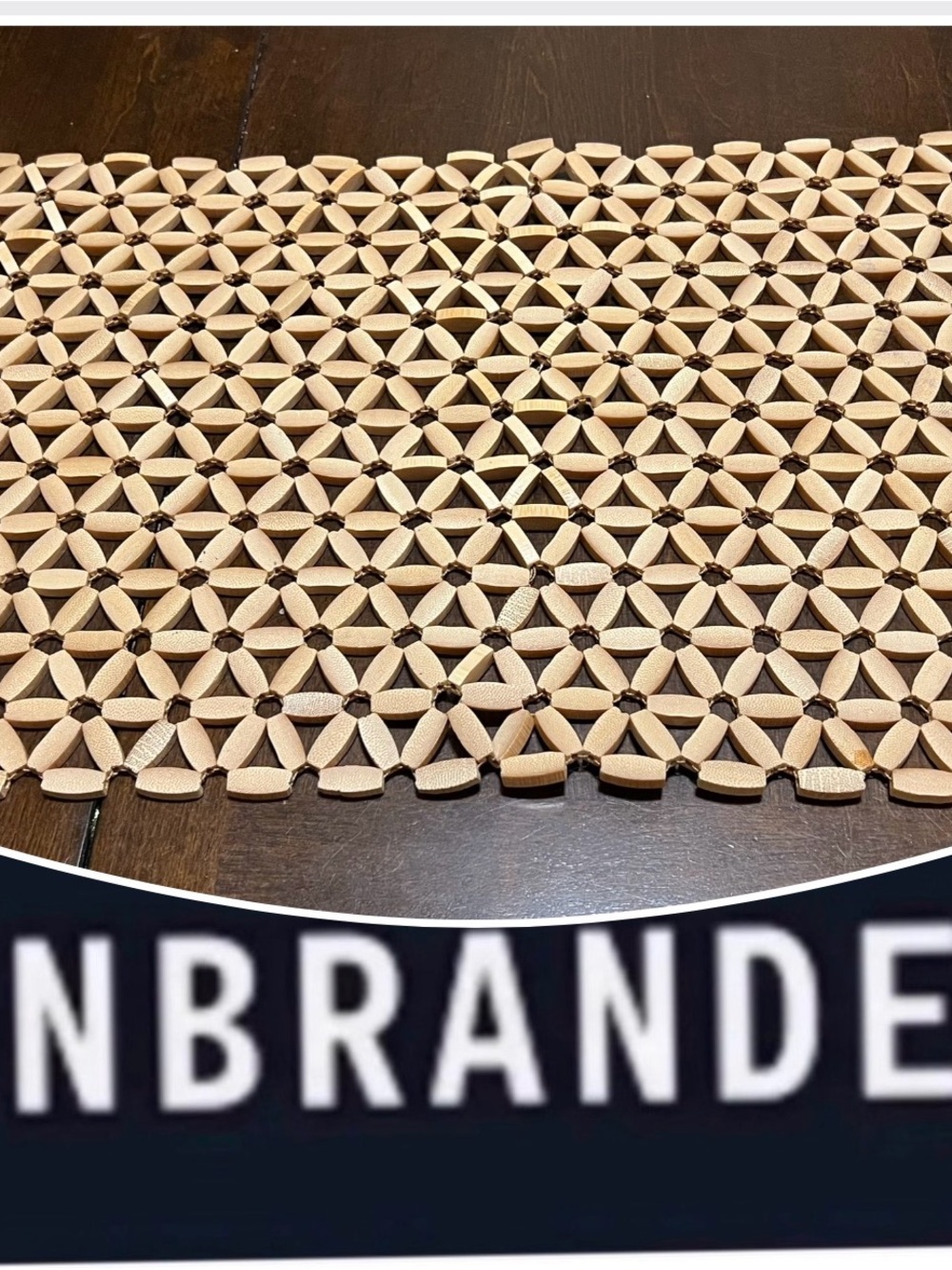 UNBRANDED Flexible Wooden Beaded Placemat